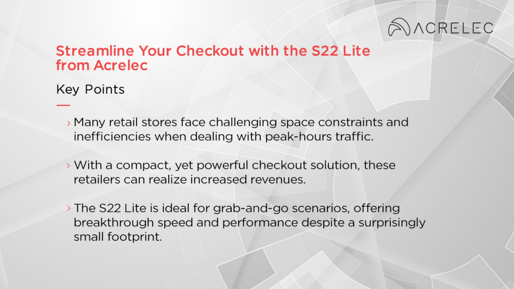 picture Streamline Your Checkout with the S22 Lite from Acrelec